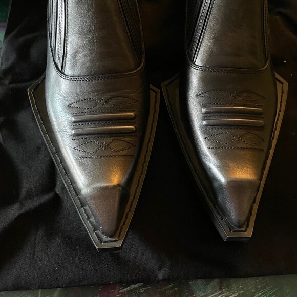 LAST Fluevog Swordfish Loafer Metallic Grey Gray Size 7 Slip On SOLD OUT $399 - Picture 11 of 15
